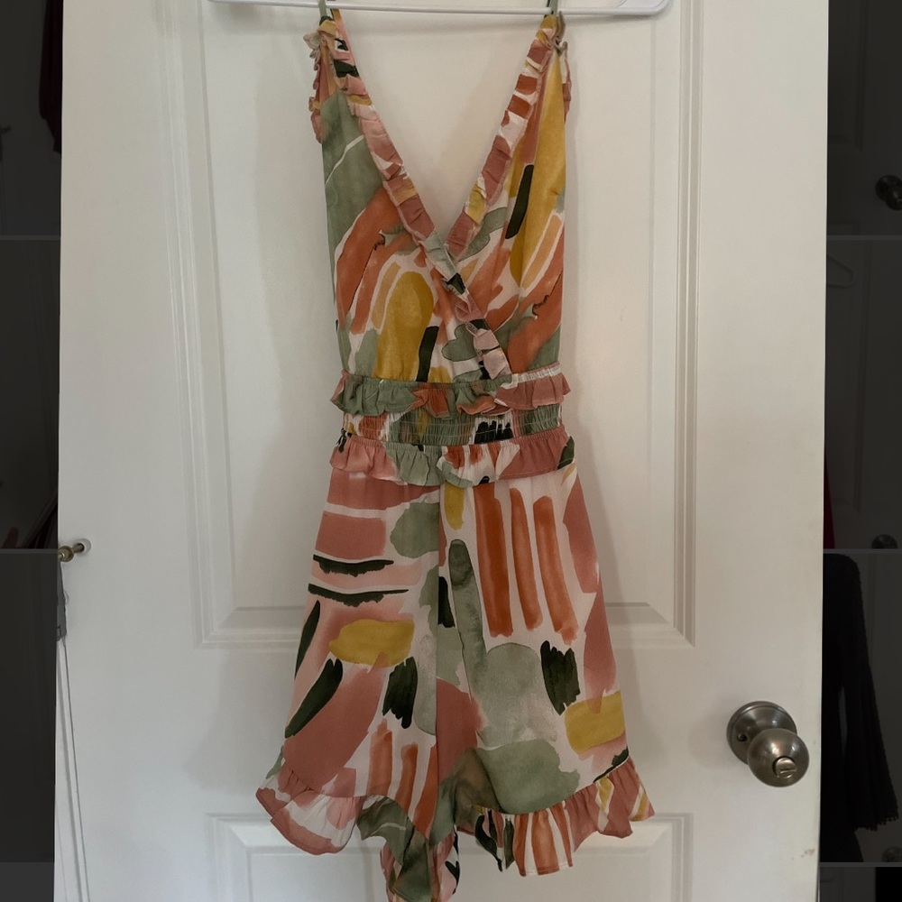 Pastel pattern romper